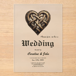 Invitaciones Acrílicas The heartbeat of the ancient gods