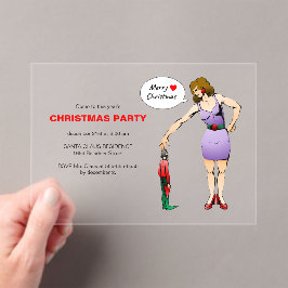 Invitaciones Acrílicas The lovely woman's Christmas party
