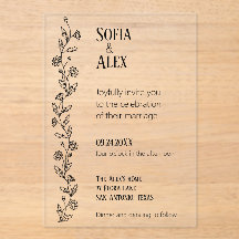 Tipografía minimalista boda negra 
