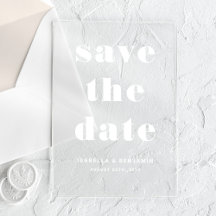 Tipografía Moderna Save The Date