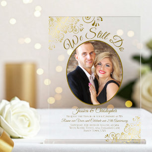 Invitaciones Acrílicas Todavía hacemos renovaciones de votos de boda con 