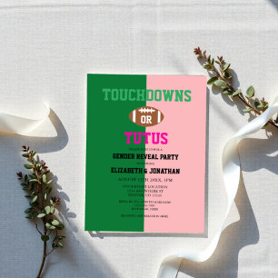 Invitaciones Acrílicas Toques o Tutus Revelación de Género