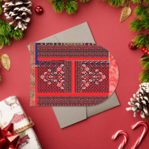 Invitaciones Acrílicas un cuadro rojo y negro con un corazón rojo