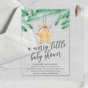Invitaciones Acrílicas Una alegre fiesta de baby shower