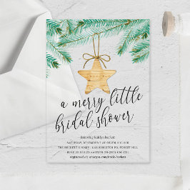 Invitaciones Acrílicas Una pequeña ducha de novia amarga