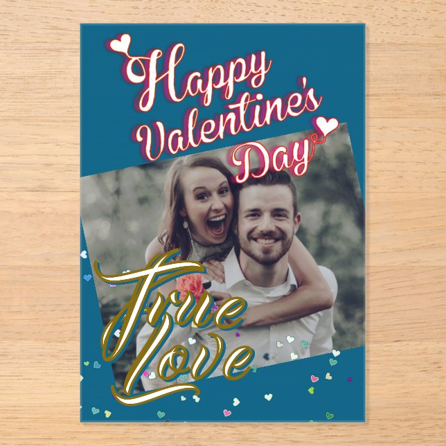 Invitaciones Acrílicas Valentine's Day  Acrylic Invitations (Anverso)