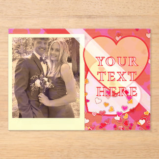 Invitaciones Acrílicas Valentine's Day Acrylic Invitations