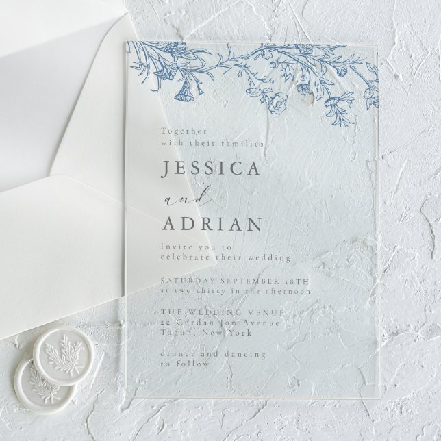 Invitaciones Acrílicas Vintage Boda Victoriana Elegante (Subido por el creador)