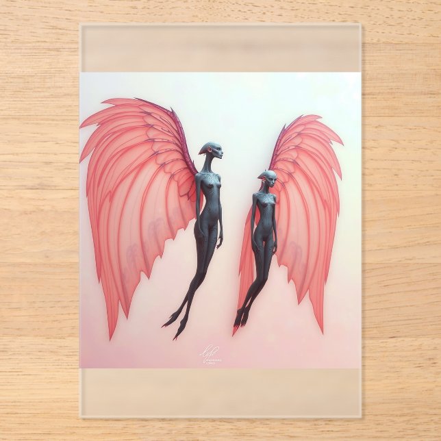 Invitaciones Acrílicas „Wächterinnen der Zwischenwelt“ (Anverso)