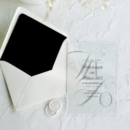 Invitaciones Acrílicas We Do Old Money Wedding Minimalist 