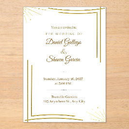 Invitaciones Acrílicas wedding invitation