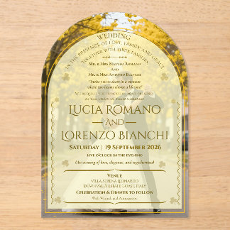 Invitaciones Acrílicas Wedding Invitations Minimalist Acrylic Invitation