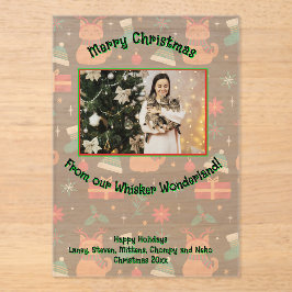 Invitaciones Acrílicas Whisker Wonderland Acrylic Photo