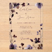 Wine Red Plum Mauve Fall Floral Wedding
