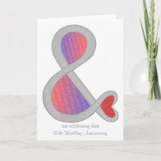 Invitaciones al 25º Aniversario De La Boda Y Firma