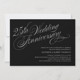 Invitaciones al 25º aniversario del Boda