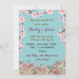 Invitaciones al aniversario del boda
