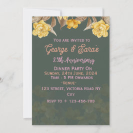 Invitaciones al aniversario del boda