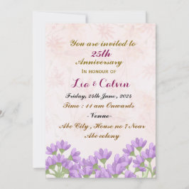 Invitaciones al aniversario del boda