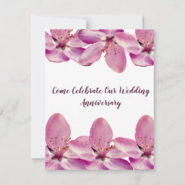 Invitaciones al Aniversario del Boda de la floraci