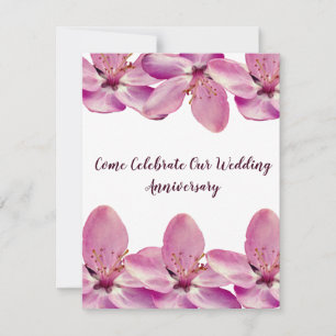 Invitaciones al Aniversario del Boda de la floraci