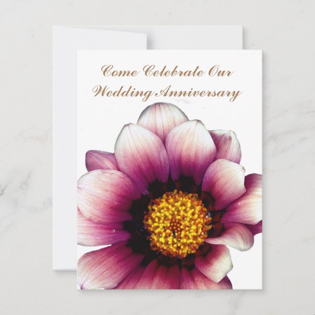 Invitaciones al aniversario del Boda de tallo de L (Anverso)