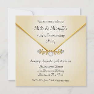 Invitaciones al aniversario del Brooch del Diamant