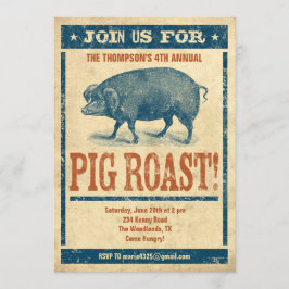 Invitaciones al asado de cerdo