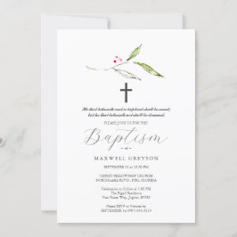 Invitaciones al bautismo Botánicos religiosos
