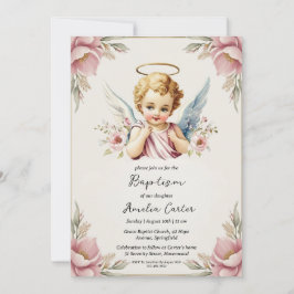 invitaciones al bautismo de ángel