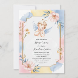 invitaciones al bautismo de ángel