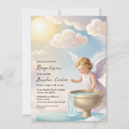 invitaciones al bautismo de ángel