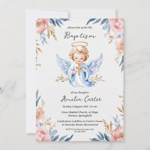 invitaciones al bautismo de ángel