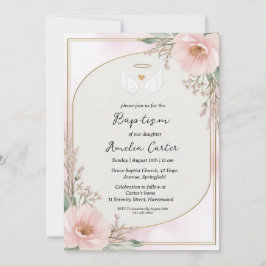 invitaciones al bautismo de ángel