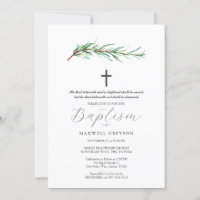 Invitaciones al bautismo Rosario Botánico