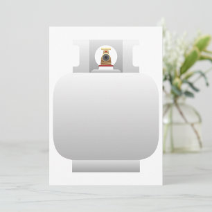 Invitaciones al cilindro de gas