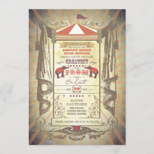 Invitaciones al circo de circo de los elefantes