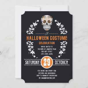 Invitaciones al cráneo de azúcar del Fiesta de dis