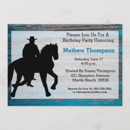 Invitaciones al cumpleaños de Cowboy