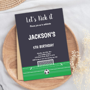 Invitaciones al cumpleaños de Goal Soccer