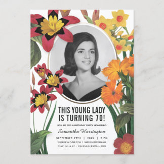 Invitaciones al cumpleaños de las mujeres - Vieja 