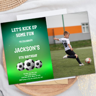 Invitaciones al cumpleaños de Three Balls Soccer c