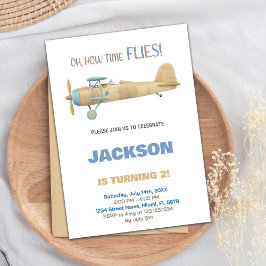 Invitaciones al cumpleaños del avión