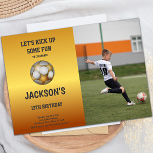 Invitaciones al cumpleaños del Naranja de oro con 