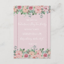 Invitaciones al estilo Fiesta floral de San Valent