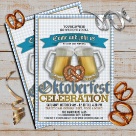 Invitaciones al festival anual Oktoberfest
