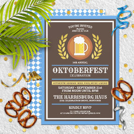 Invitaciones al festival anual Oktoberfest