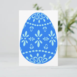 Invitaciones al Huevo de Pascua Azul Lace