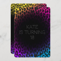 Invitaciones al leopardo arcoiris