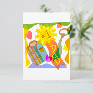 Invitaciones al Papá Número Uno